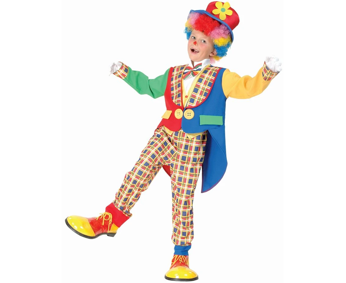 Role play-set for kids Colorful Clown (jacket, pants, hat, bow-tie), size 130/140 cm